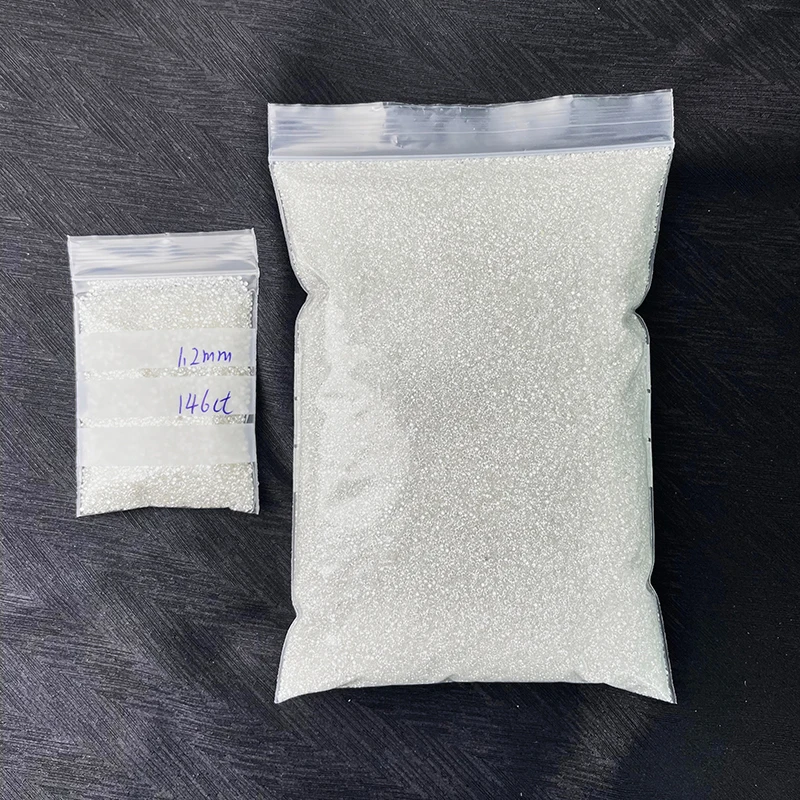 SICGEM Super Pass D Color VVS1 1.4mm Small Size Brilliant Cut Loose Moissanite Alternative to Melee Brilliant Diamond