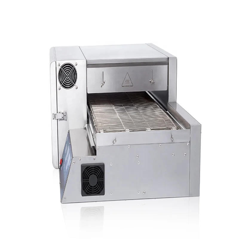 popular style new trend 20 inch microcomputer panel control gas heating temperature chain conveyor belt food cooking  pizza oven