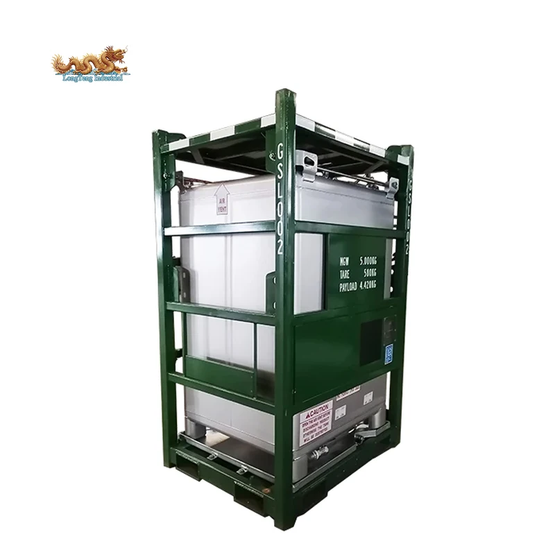 550 Gal из нержавеющей стали IBC резервуар контейнер с DNV 2 7-1 стандартная сумка оффшорная подъемная рама