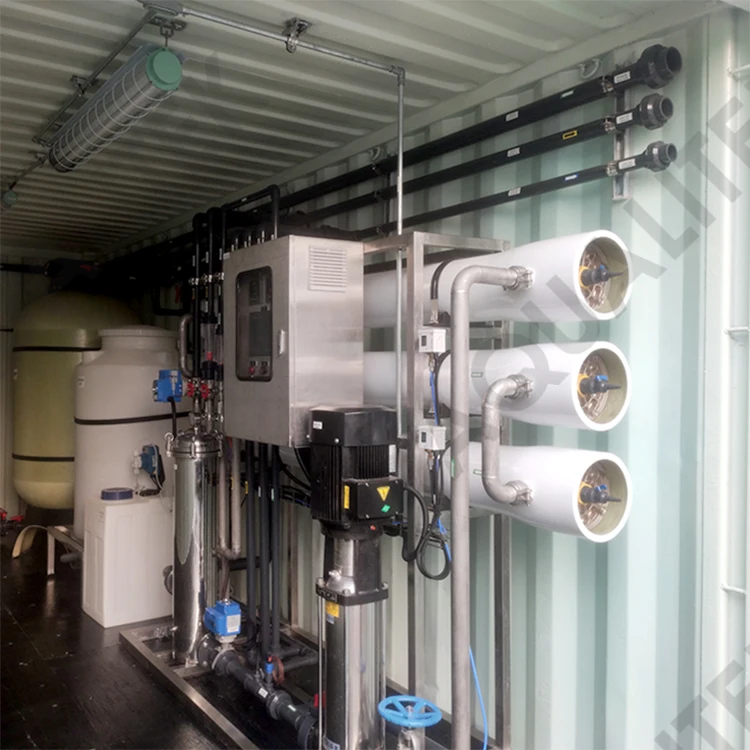 6m3ph industrial water purification systems well water purifying machine containerized water treatment plant for Farm irrigation