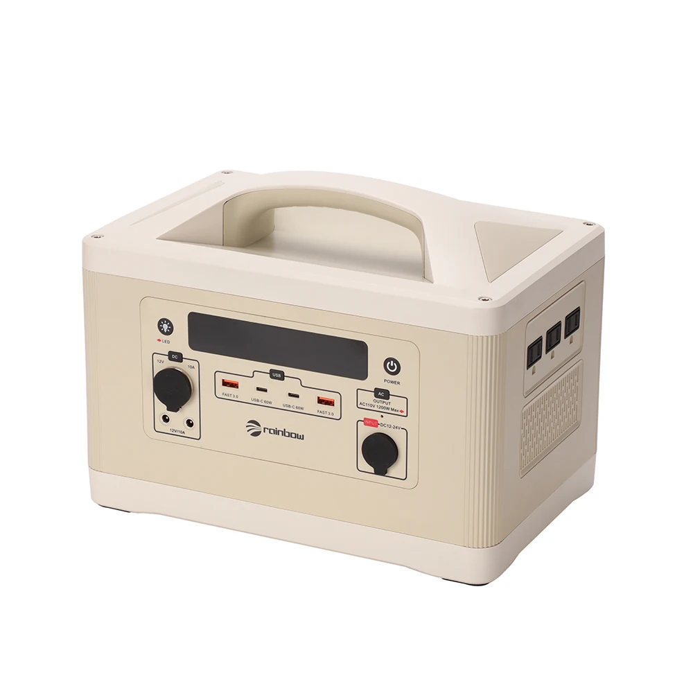 Super Energy Portable Power Station 1200W 1280Wh With PD USB Type C DC AC Outlet