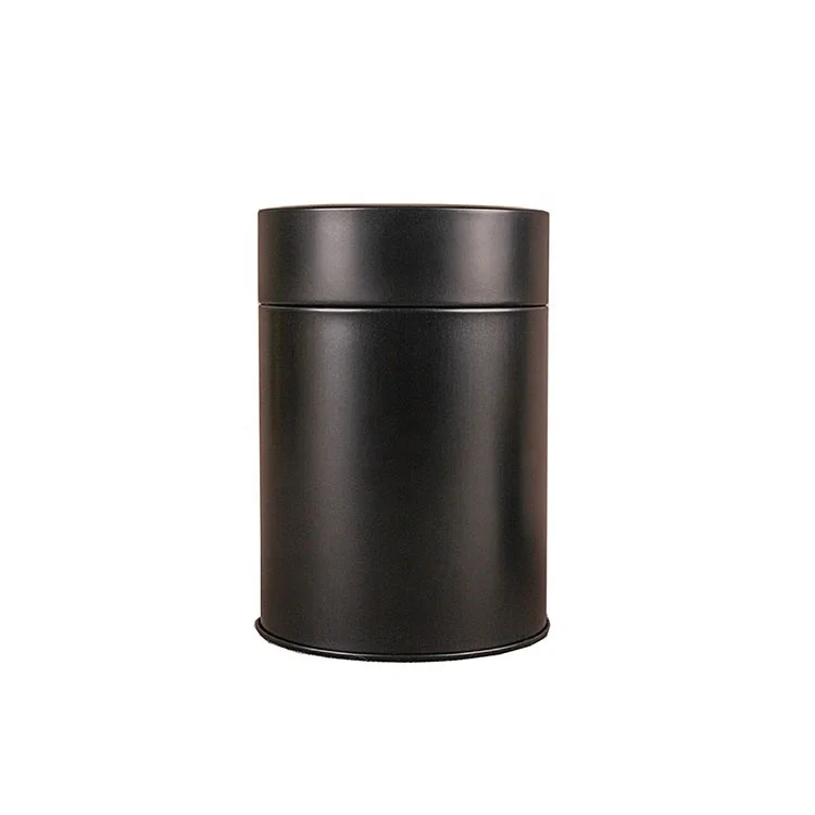 
85x120mm 50g Well Sealed Small Round Rose Gold Good Tightness Coffee Spice Tea Metal Canister Box 