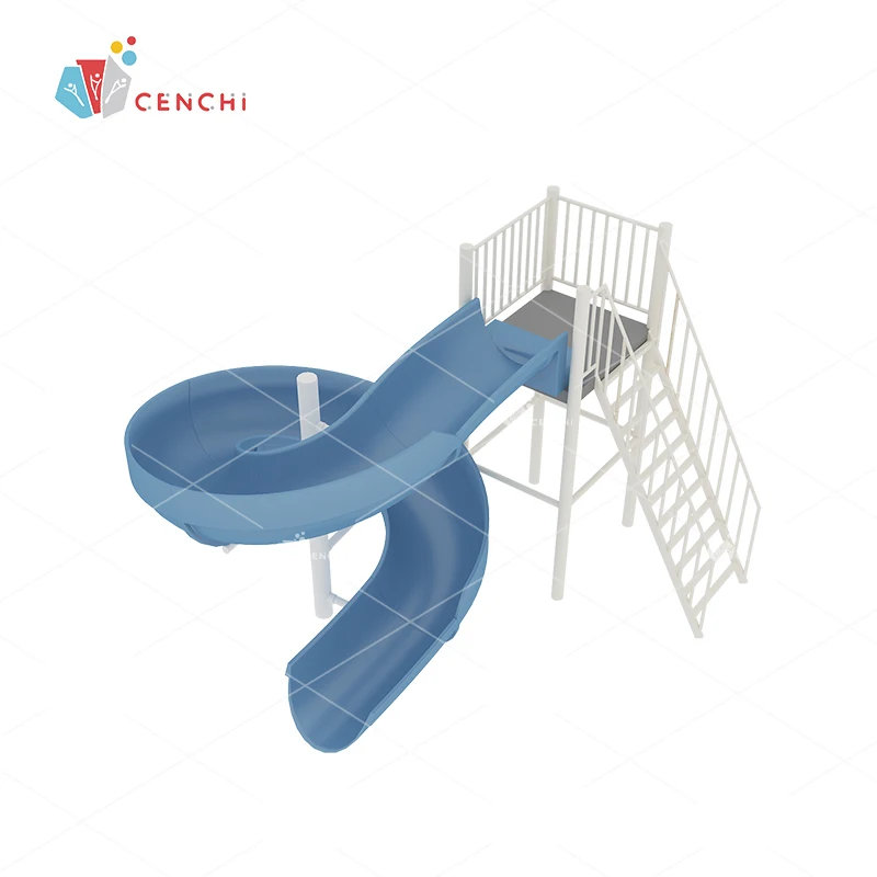 Cenchi summer cooling backyard swimming pool slide commercial splash pad park hotel resort aqua play fiberglass slides
