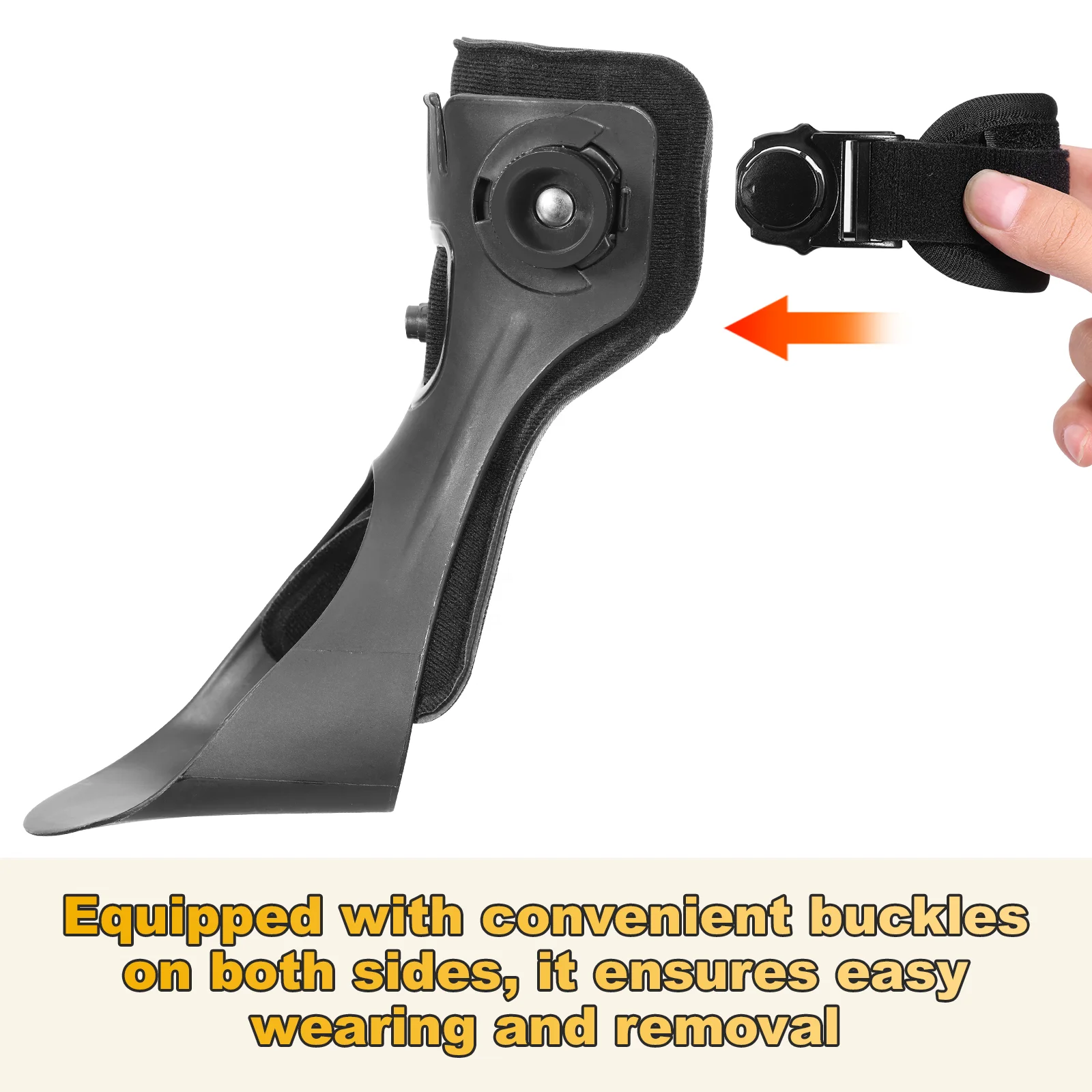 Drop Foot Stabilizer AFO Splint Adjustable Foot Drop Brace for Walking Ankle Foot Orthosis Support Brace for Men