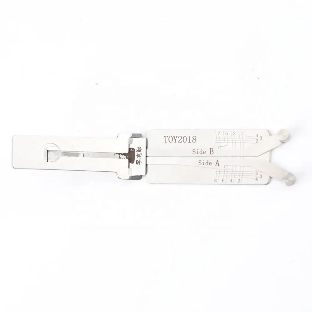 LISHI TOY2018 Locksmith Car Door Auto lockpicking Decoder Tools apply to 2018 Toyota LISHI Tools TOY2018(8-CUT) 2 in 1 Pick