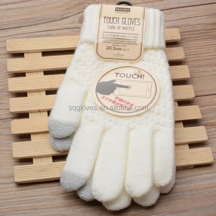 Winter stuff staccessories touch screen custom Magic Gloves ch Screen Men Warm Stretch Knitted Wool gloves and Mittens for women