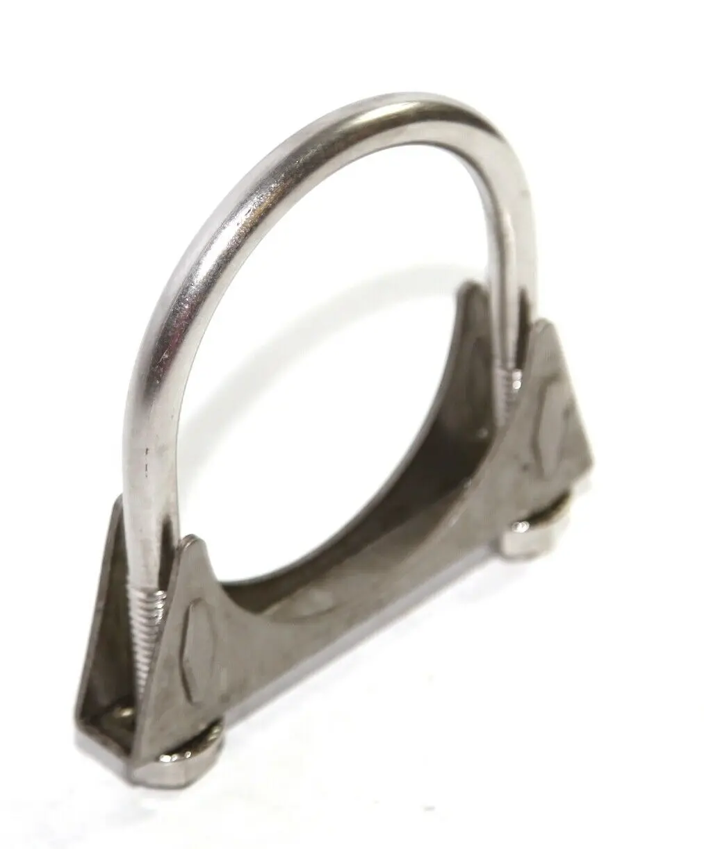 stainless steel material clamp-on flexi tube joint preformed band stuck types u bolts exhaust pipe muffler u clamp