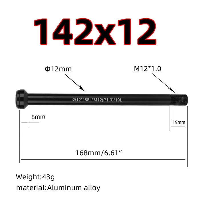  Bicycle Wheel Fork Axle Front Rear Thru Adapter for Canon Dell Lightni Road Moutain Bike 100*12 142*12