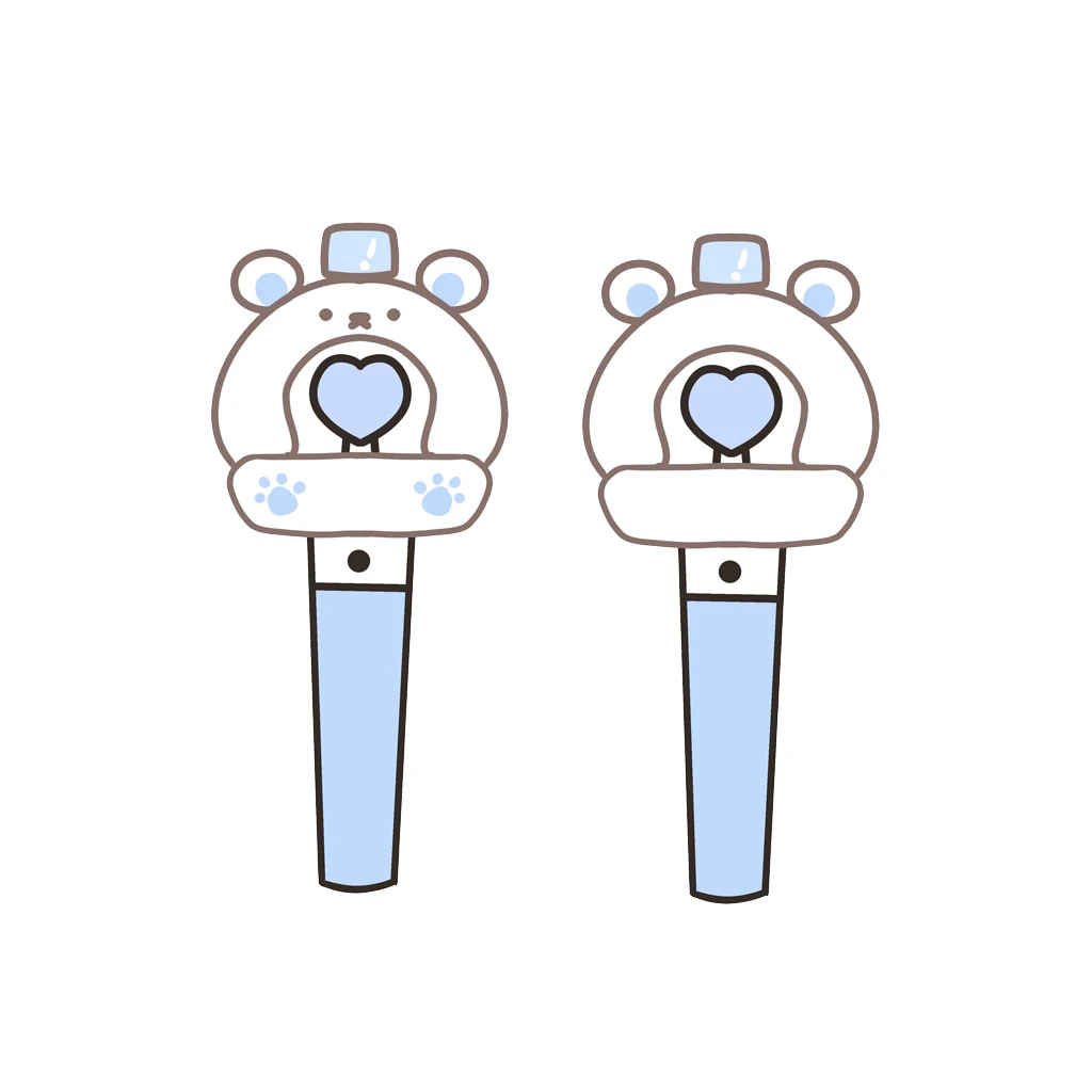 New arrivals custom animal design Light cover Kpop Stray kids Lightstick Cover Plush cute duck Lamp cover for light stick