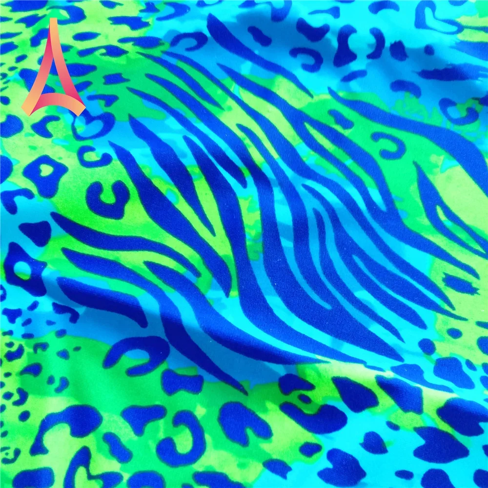 Рекламная акция Детские гимнастические трико из нейлона и спандекса с изветочным синим леопардовым принтом