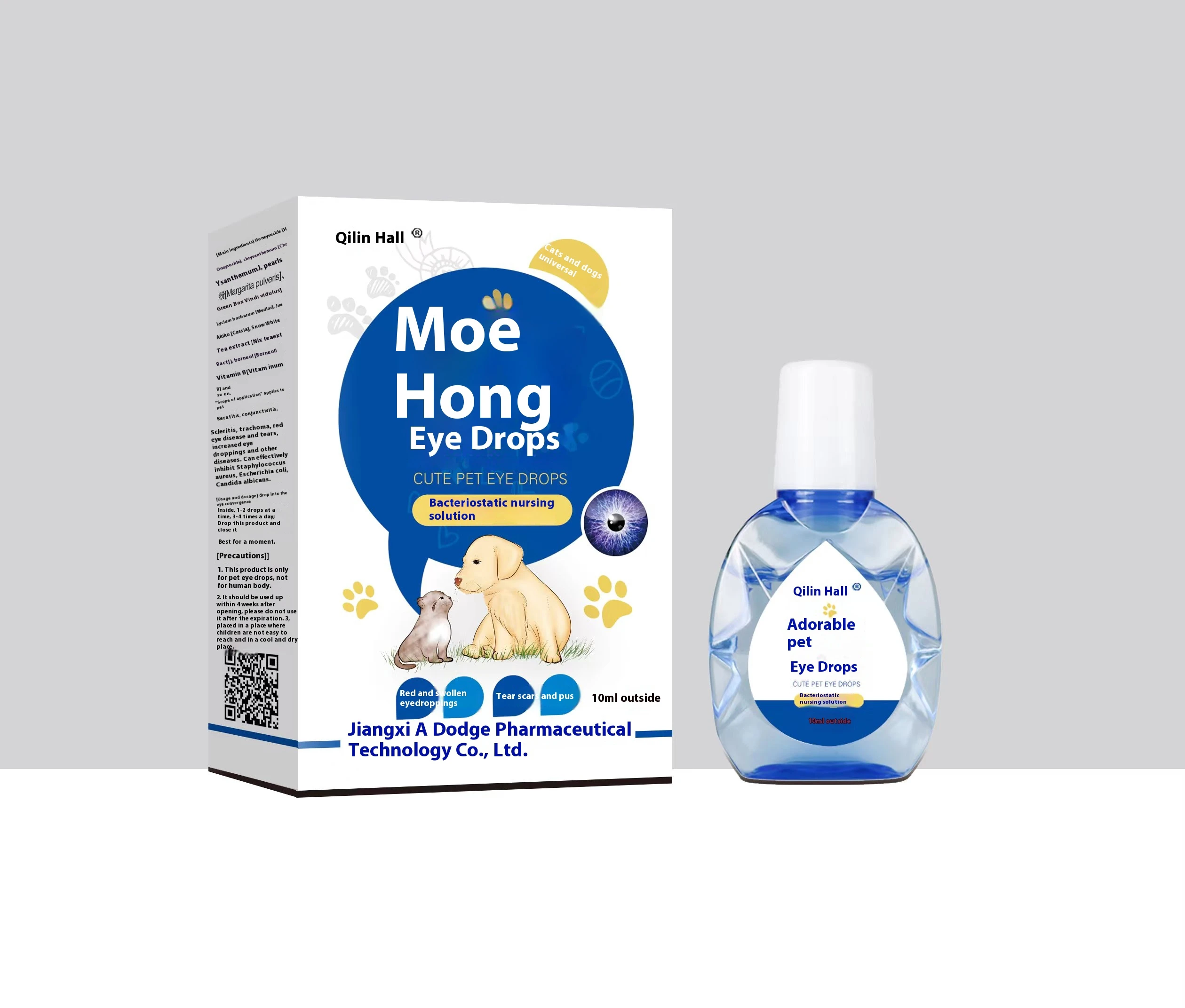 Custom Logo Pet Grooming Ear Care Infection Treatment Drops Ultra-OTIC Liquid Ear Cleaner for Dogs Cats Puppies