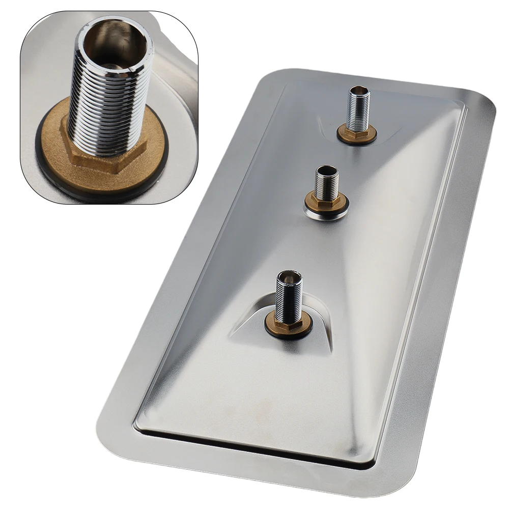 304 Stainless steel Kitchen Sink with Glass Rinser 360 Degrees Rotating Double Sprinkler Kitchen Cup Washer