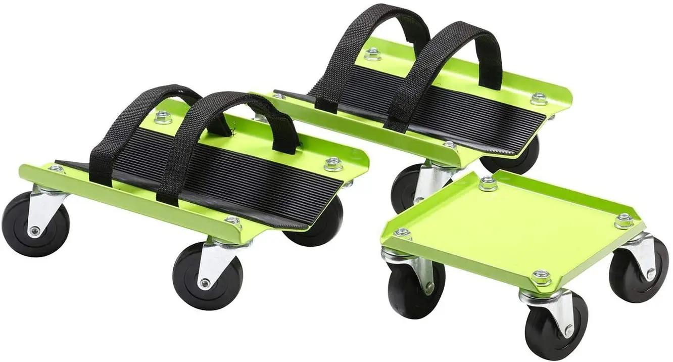 Snowmobile Dolly Set Max Supporting 1500Lbs with Heavy Duty Straps Firmly Attaching on Skis