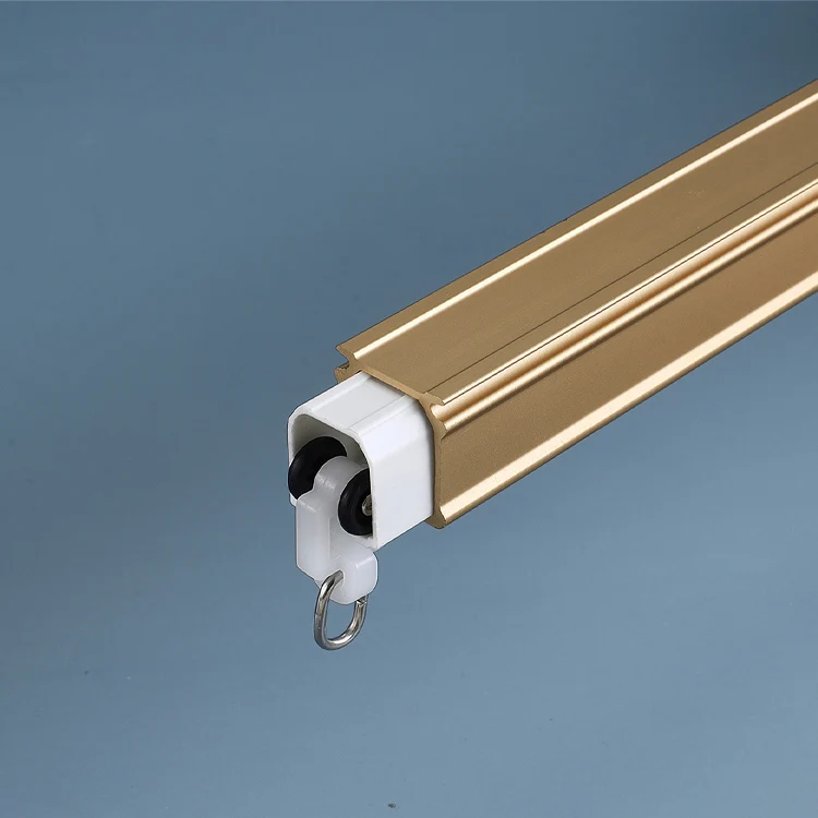 Customized European Square Double Shower Curtain Track Curtain Rod Brackets Rails And Fittings