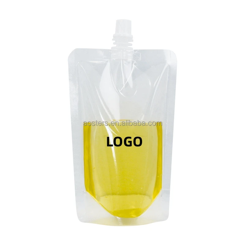 50ml 100ml 500ml Special Shape Plastic Packaging Bag for Juice Soft Drink and Fruit Stand up Spout Pouch