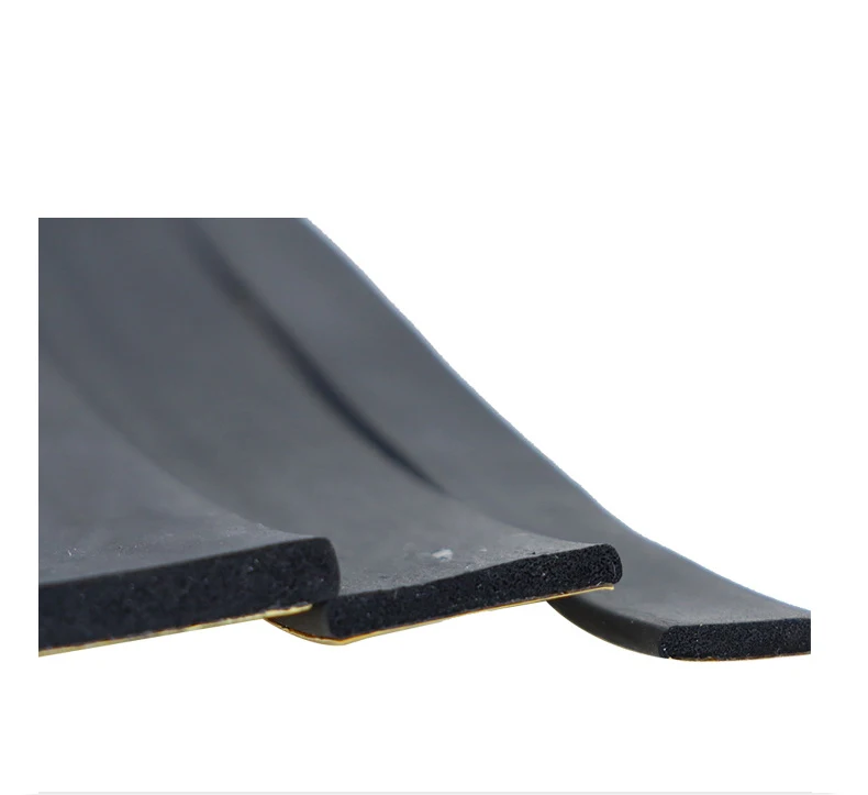 EPDM foam strip rubber sponge sealing strip self-adhesive waterproof cabinet flame retardant semicircle