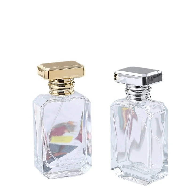 Glass perfume bottle Small fresh cosmetics separate bottle Thick bottom carved perfume spray empty bottle for women