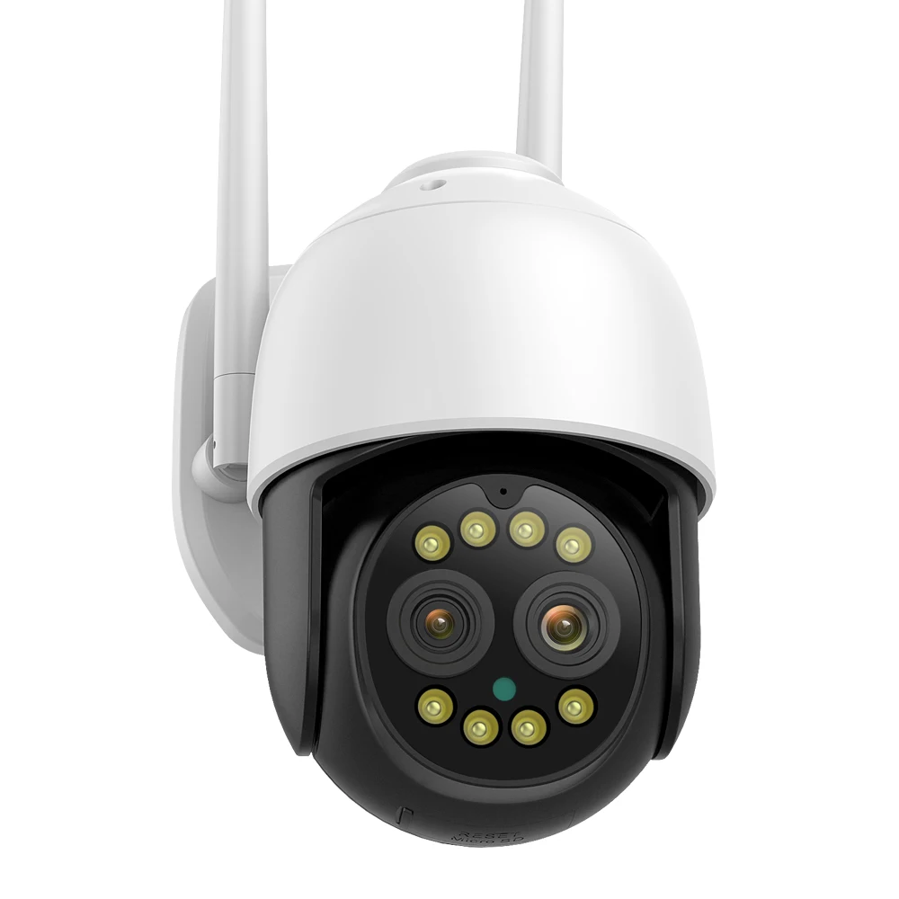 Dual Lens 2.8mm -12mm 8X Zoom 4K 8MP PTZ WiFi IP Camera 2K 4MP Outdoor AI Human Tracking 2-Way Audio Smart iCSee Security Camera