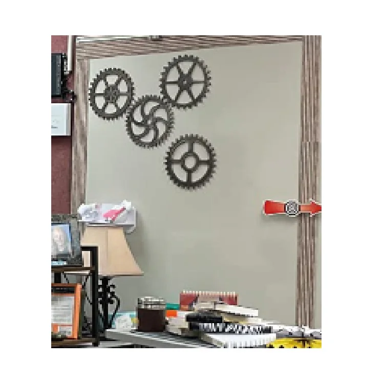 Gear Wheel Wall Decoration Vintage Wooden Gear Combination Farmhouse Hanging Wall Decor