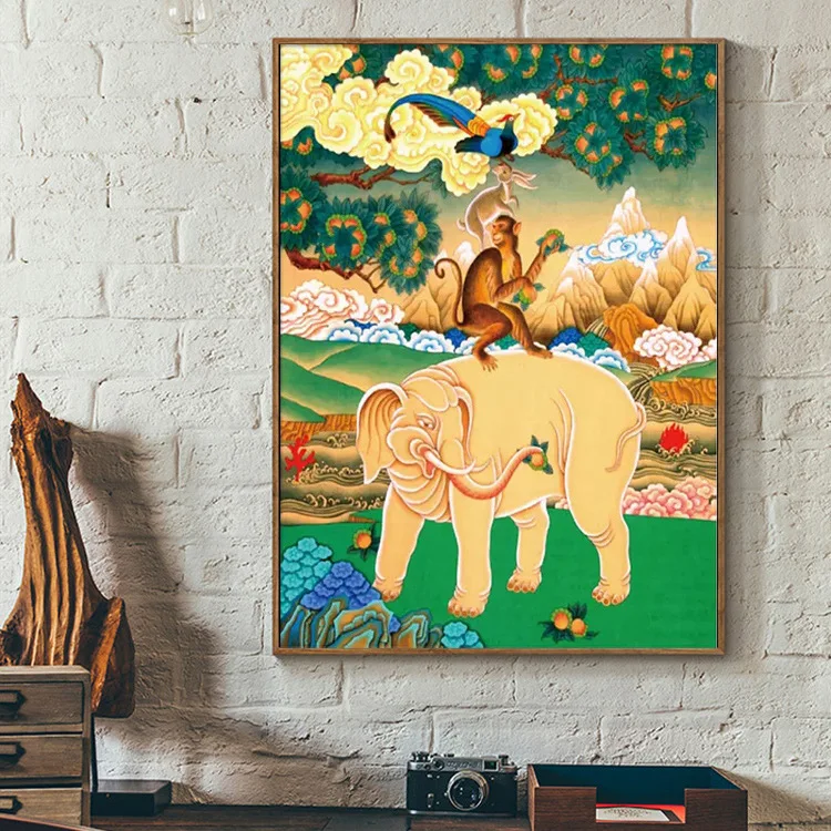 Frescoed Animal DIY Handmade Painting High Quality Magic Cube Drill Factory Direct Wall Decorations For Home Diamond Painting
