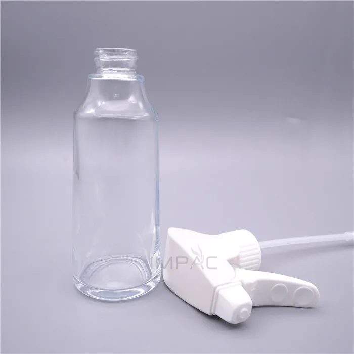 round glass olive oil spray bottle for cooking oil 200ml with plastic trigger