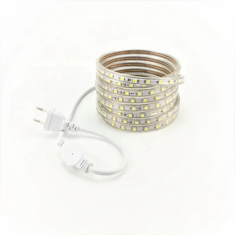
Высокая яркость IP67 водонепроницаемой ленты SMD 5050 теплый белый/холодный белый) Светодиодная лента с usb-питанием 220v 