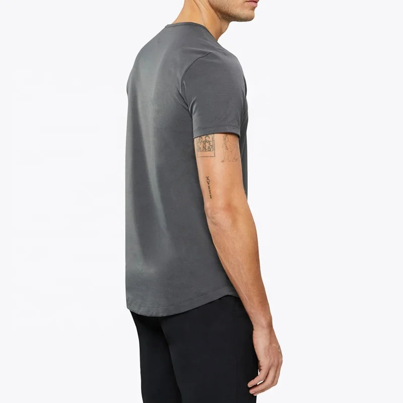 2023 Spring New Collection Curve-Hem Tee Heavyweight tshirts Pima Cotton Hot