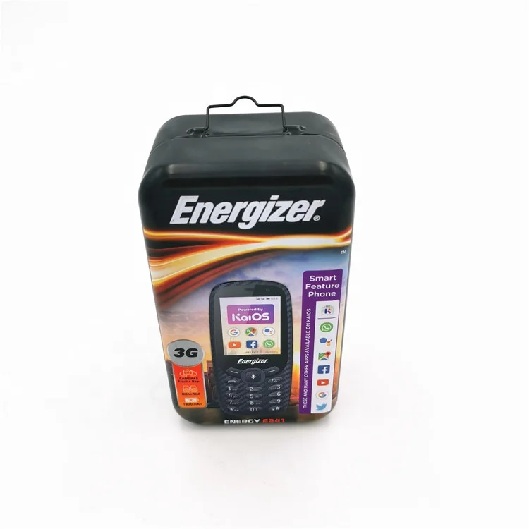 Tin Phone Case Custom Rectangular Hinged Metal Tinplate