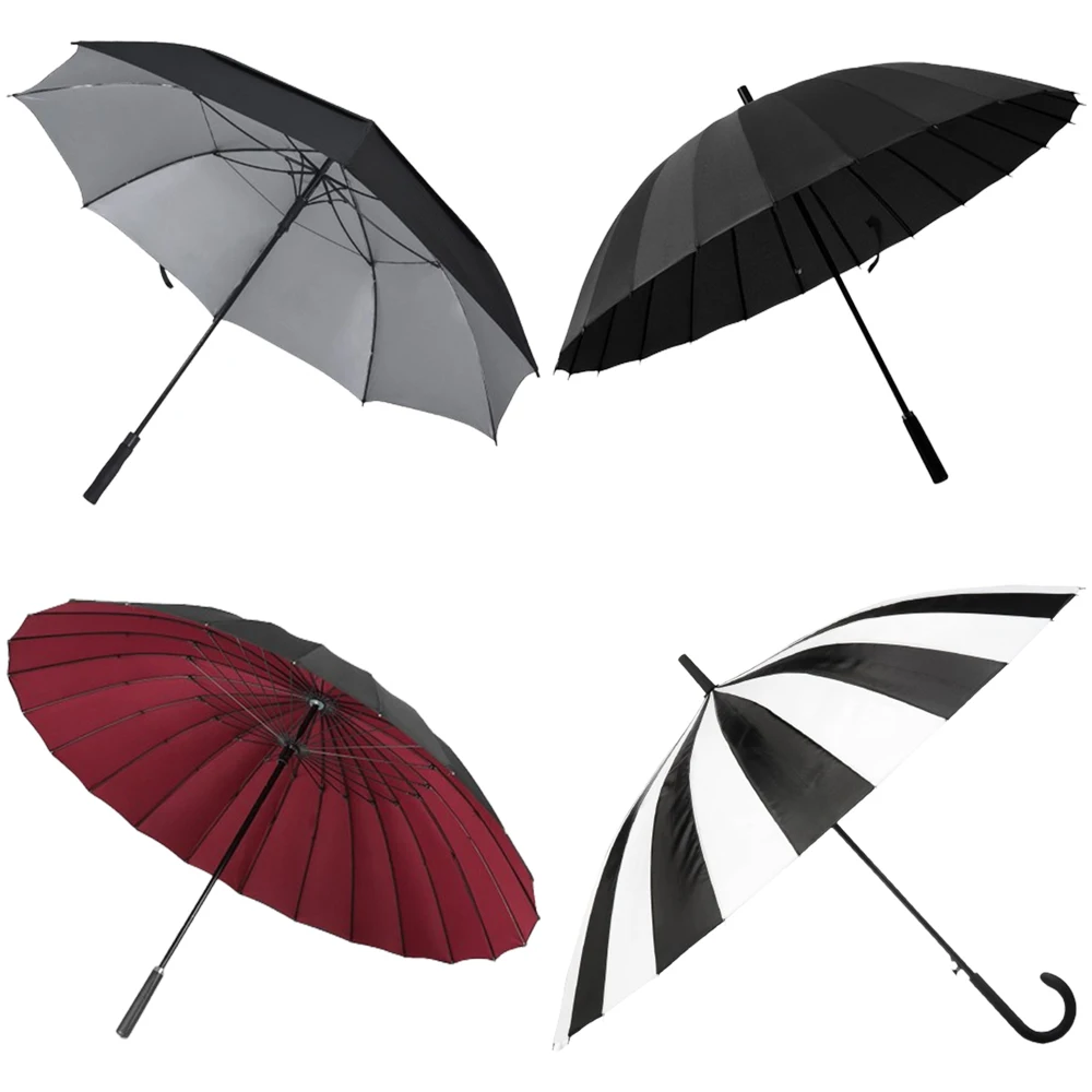 Golf Umbrella With Logo Print   Extra Large,Automatic Fiberglass Frame Waterproof Big Umbrella Wholesale/