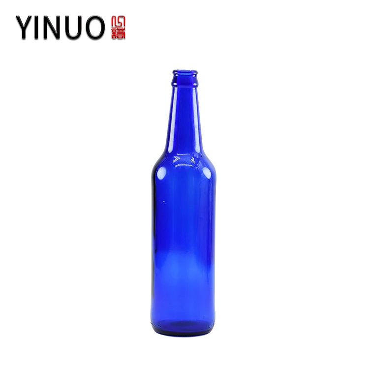 wholesale 500ml empty blue beer liquor bottles cheap price