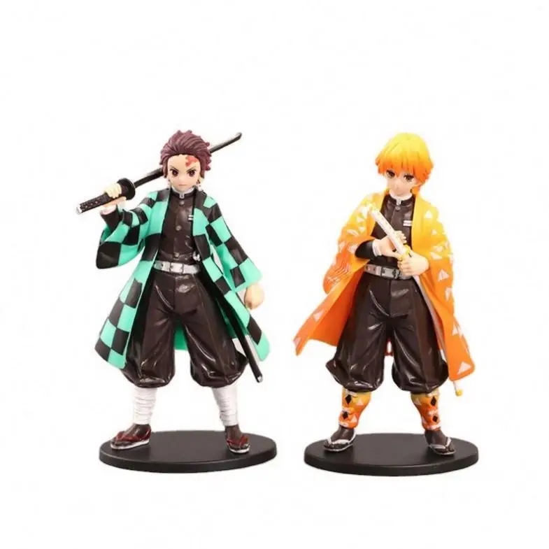 Big size Demon slayer Action Figure, Japanese Anime 14cm PVC Figure, 6pcs/set Demon Slayer figure doll for decoration