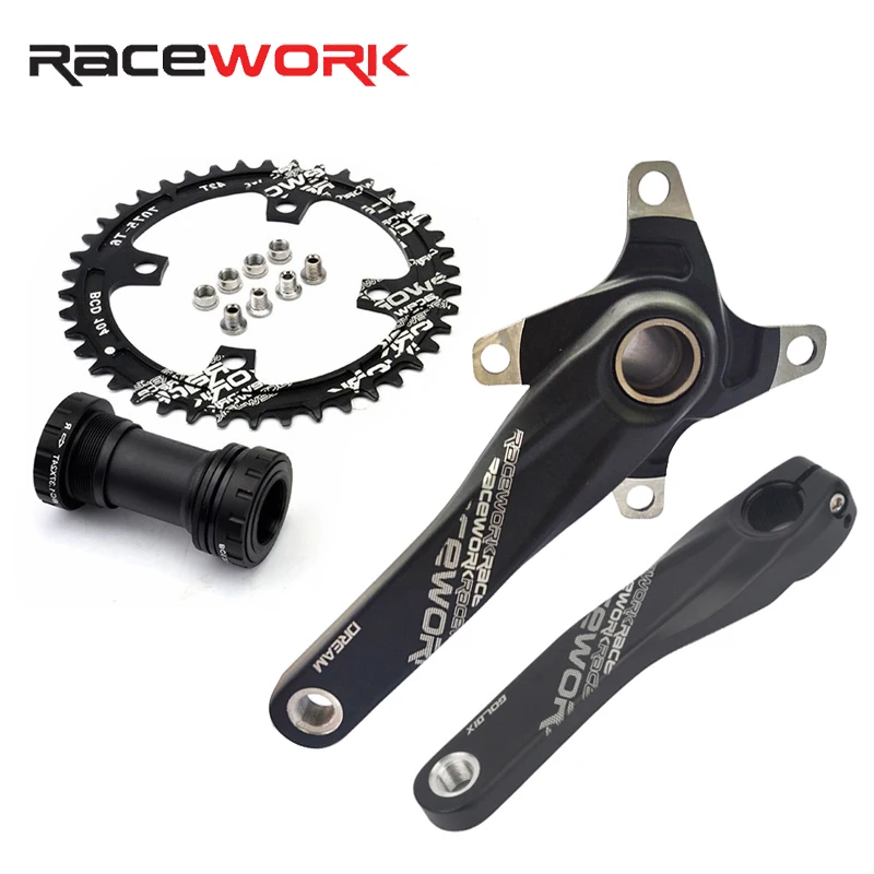  Велосипедный Кривошип RACEWORK 104BCD с кривошипом из алюминиевого сплава BB MTB 170