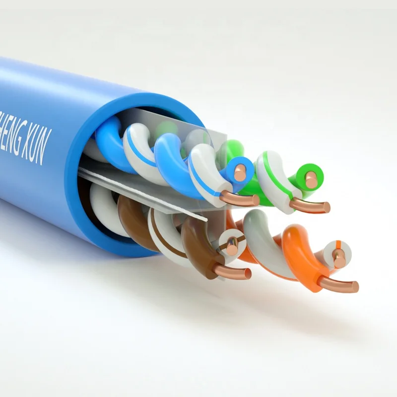 Custom network cable UTP CAT6 24AWG 23awg  305 Meter 305m Roll Ls Zh Net Cable De Red Cat6 Cat 6 Lan Cable Price With Cmr