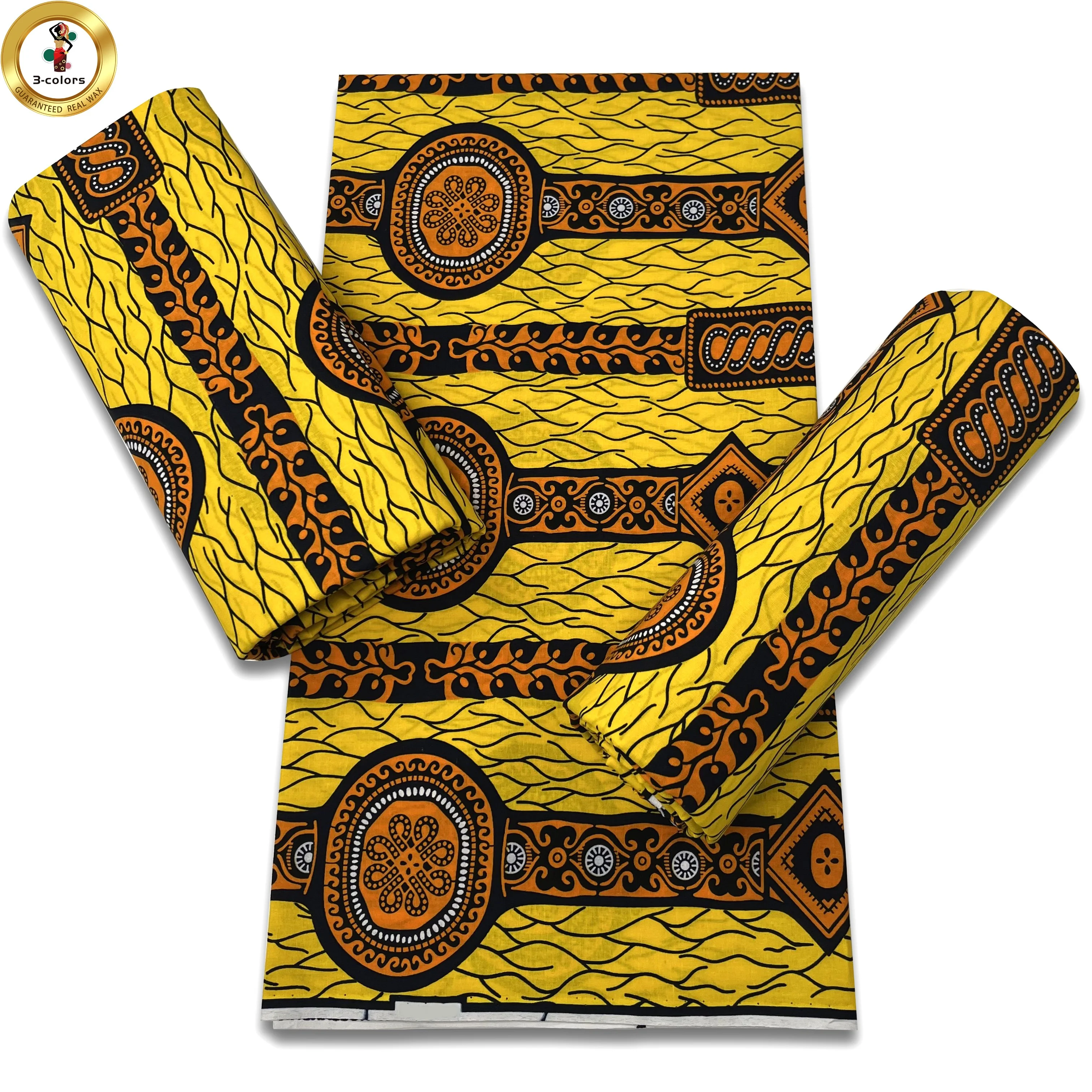 Hot selling 100% Cotton guaranteed real  wax fabric cotton veritable  african wax prints fabric