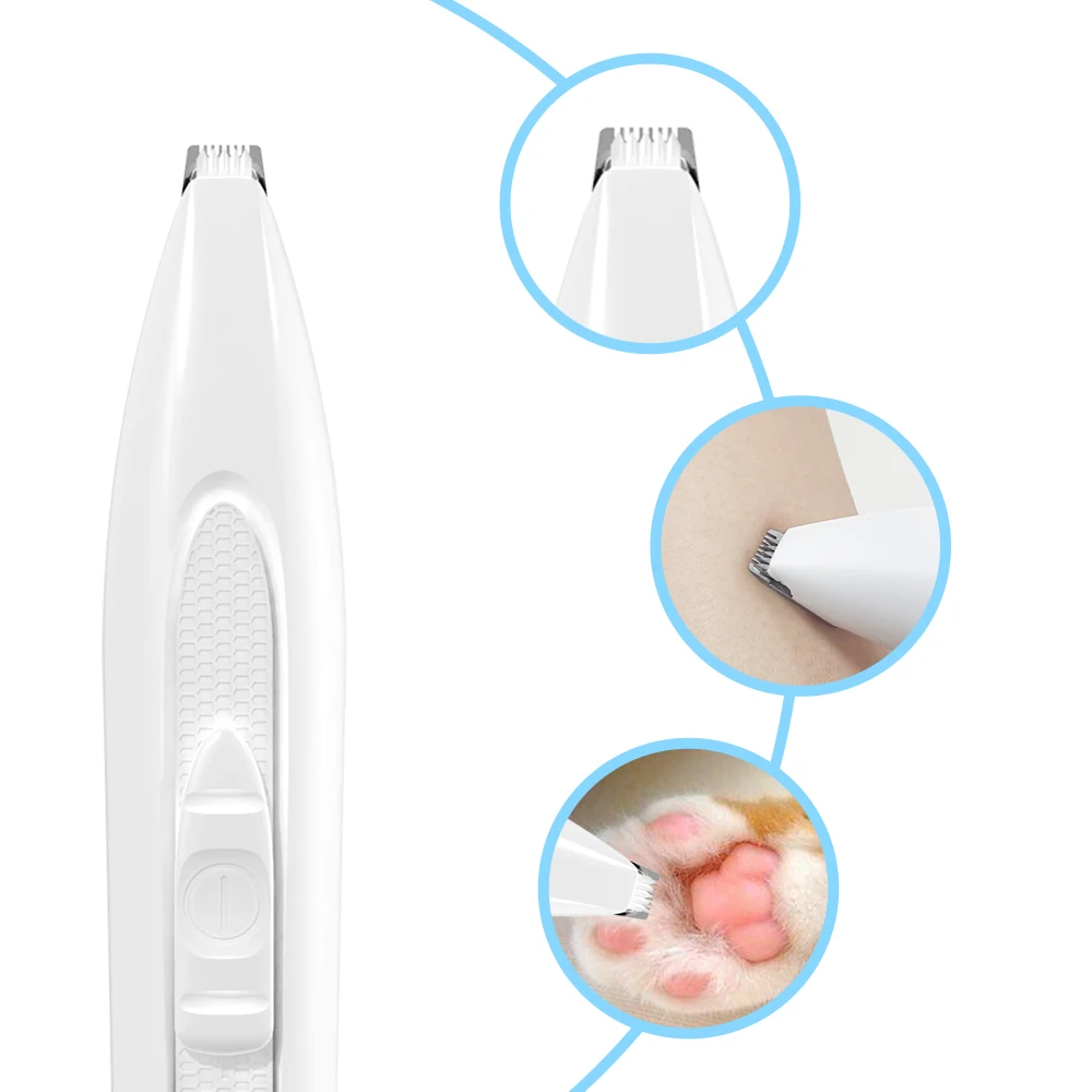 Professional Animal Cat Electric Pet Dog Hair Trimmer for Ears Paws Eyes