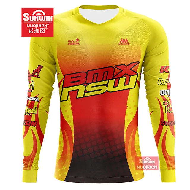 sublimated motorcycle wear motocross apparel jersey custom made bmx jerseys