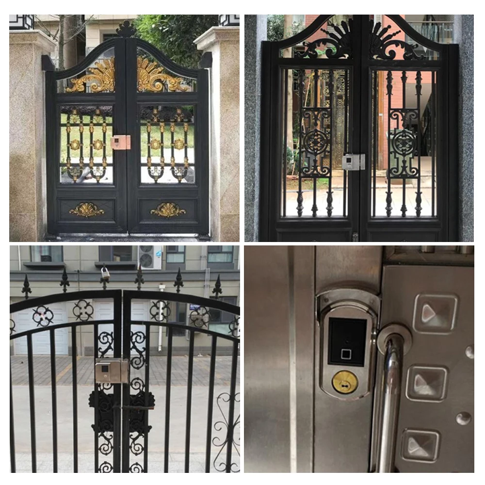 Factory wholesale hot sell waterproof ttlock metal door smart fingerprint key lock