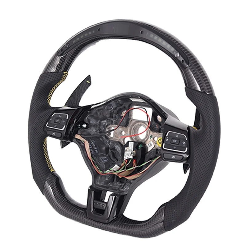 Bospeed Real Carbon Fiber Golf 6 Steering Wheel For Vw Golf 6 7 Steering Wheel