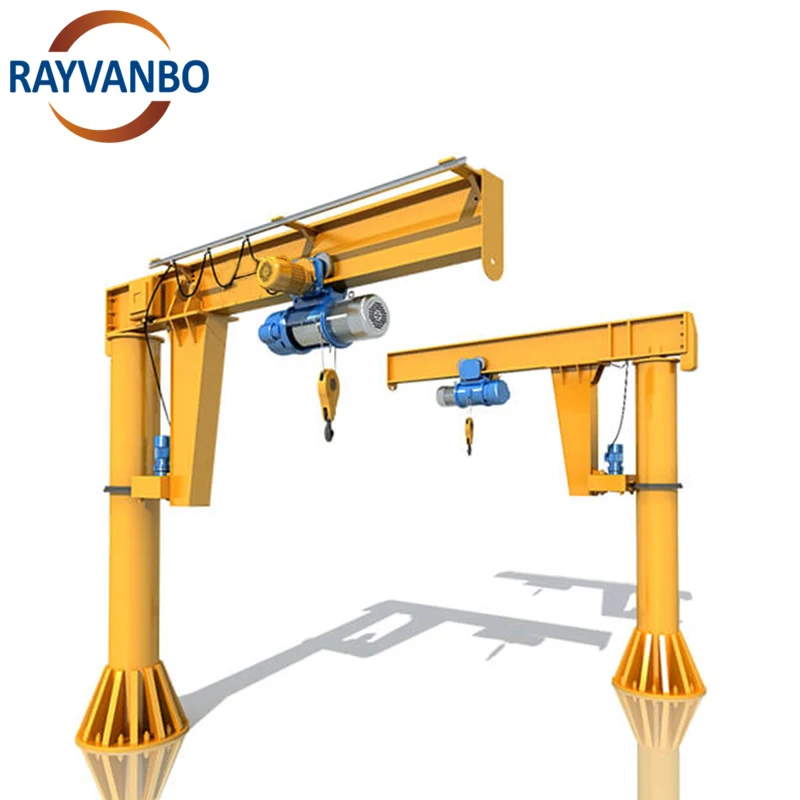 Motorized rotation 360 degree JIB cantilever swing arm crane floor Column mounted Crane 1t 2t 3t 5t