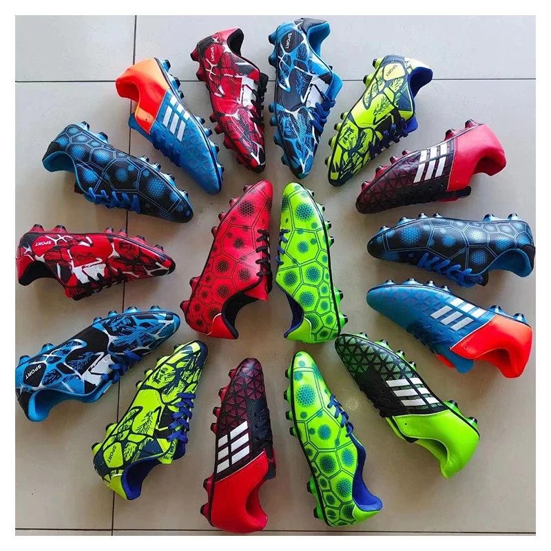 HM-2301 Outdoor Boys turf Soccer Shoes low price High Quality Original Football sneakers low Ankle Training Sports shoes for men