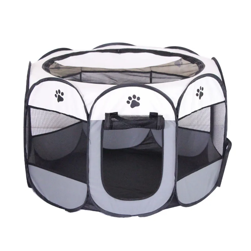 Portable Folding Pet Tent Dog House Octagonal Cage For Cat Tent Playpen Puppy Kennel