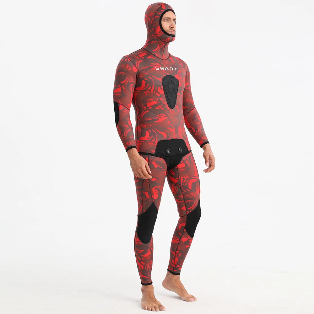 SBART Factory Supply Neoprene Wet Suit Surf Clothing For Kayak Two Piece  Opencell Full Body Snorkeling Spearfishing Wetsuit