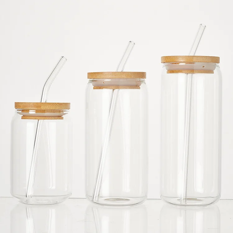 550ml Custom Mason Jars With Lids And Straws Plastic Mason Juice Drinking Cups With Handle Mason Jar Beer Can Glass Cup