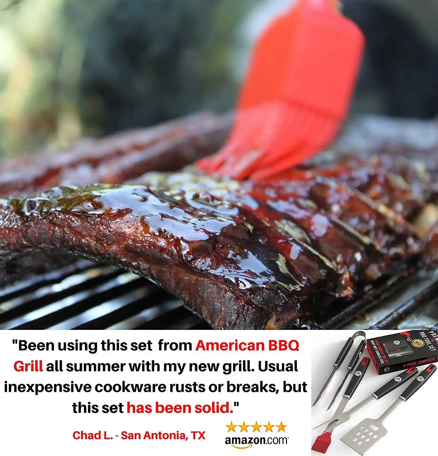 Premium outdoor grilling accessories heavy duty bbq tools kit set for barbecue