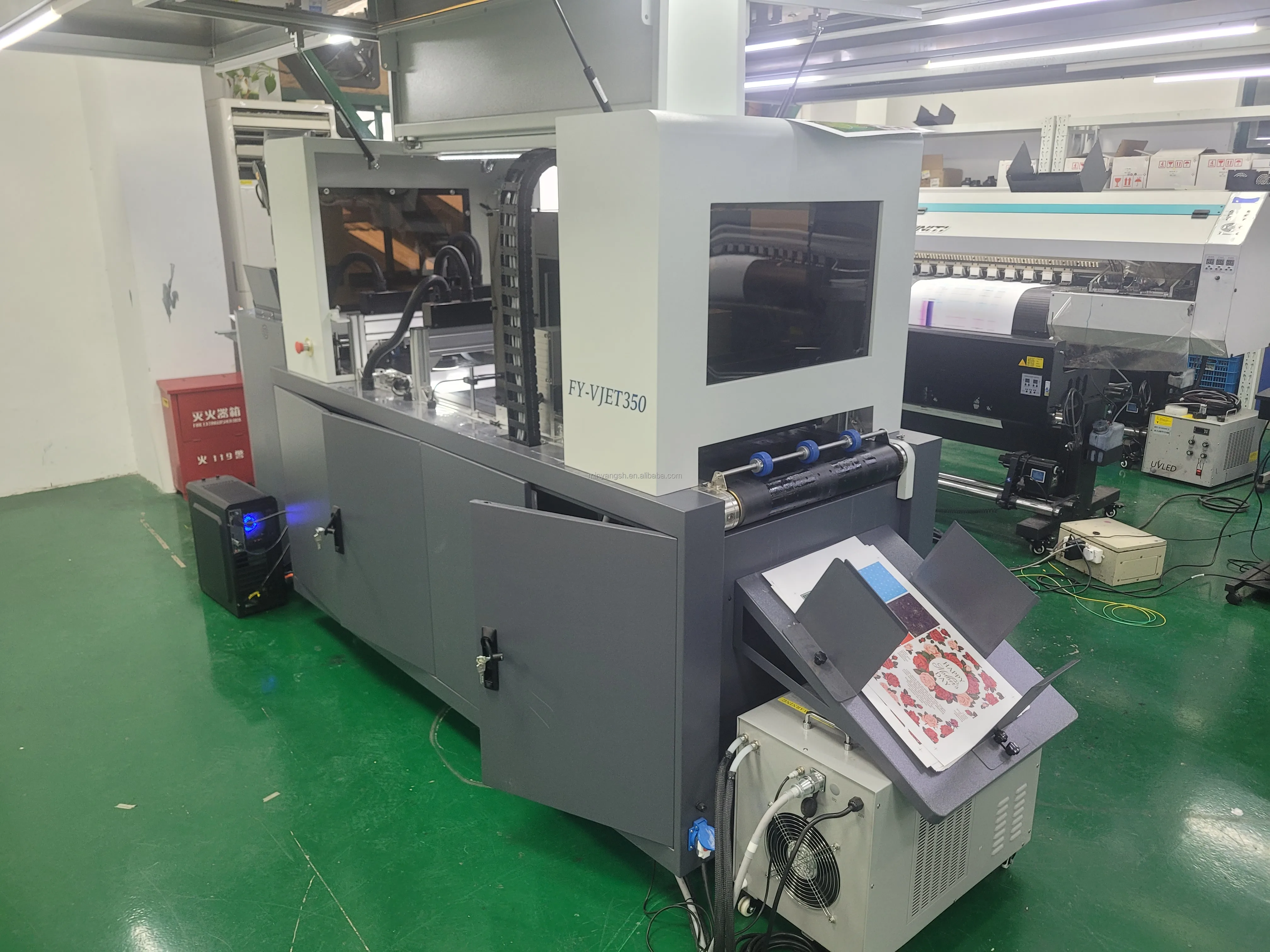 INFINITI FY-VJET350 2023 single pass coated paper business card carton package printing UV varnish printer