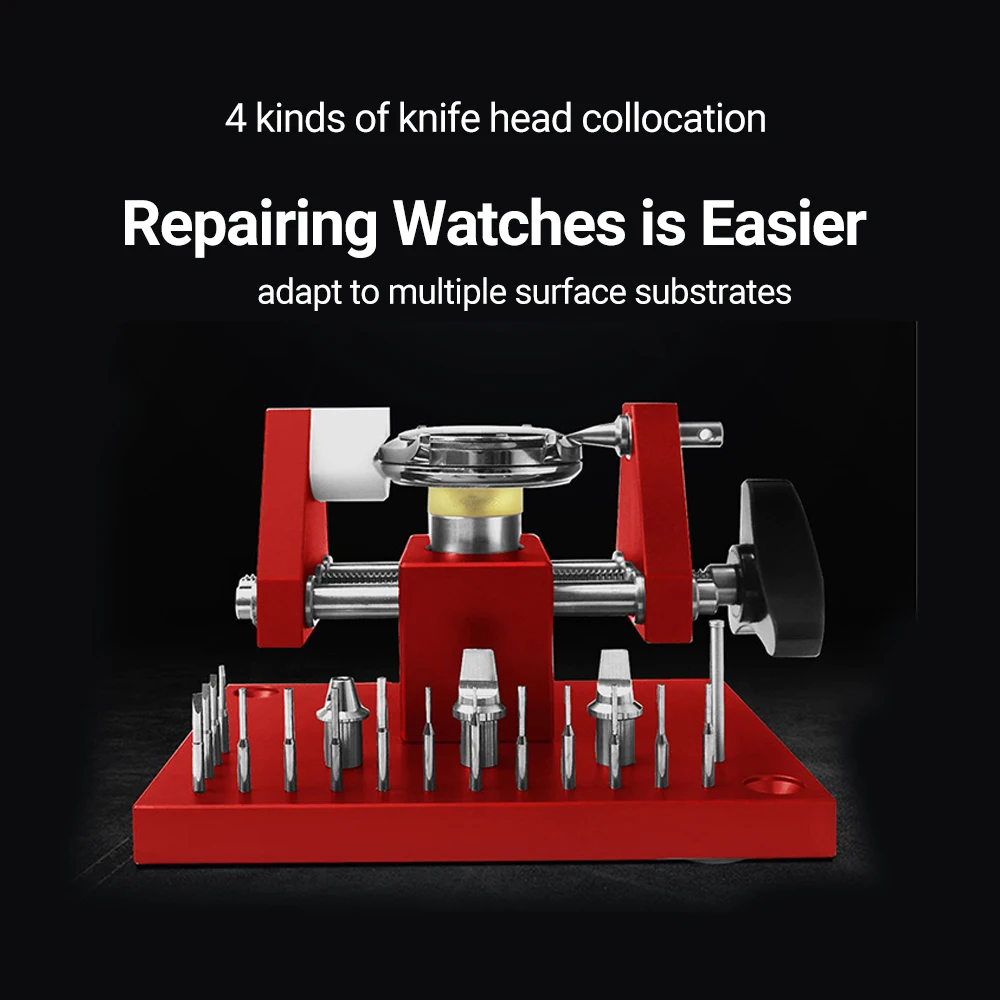 Watch Back Case Cover Opener Watchmaker Repair Tool Set Workbench Remover  Maintenance Tools
