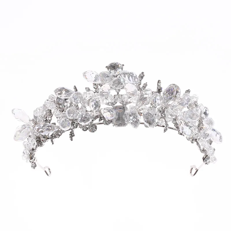 Handmade  crystal  Beads Head Bridal Headbands Wedding Hair Accessories