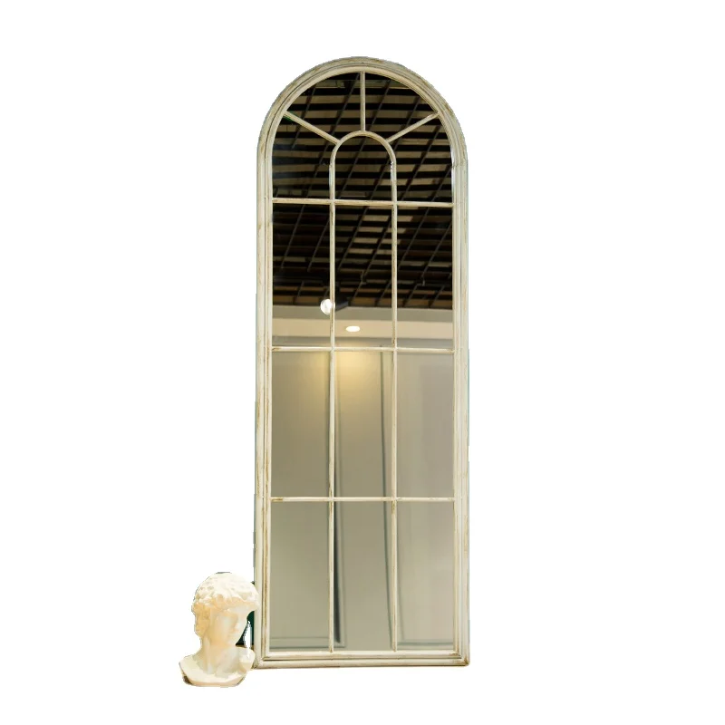 full-length mirror, vintage homestay floor-standing dressing mirror, bedroom backdrop wall-mounted decorative mirror