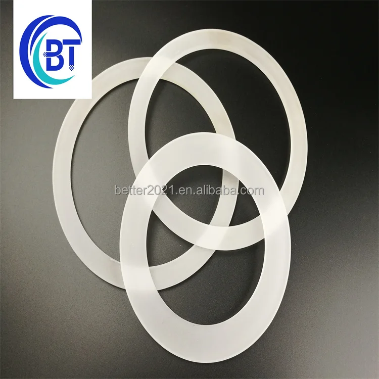 
Creamy white quartz glass ring 