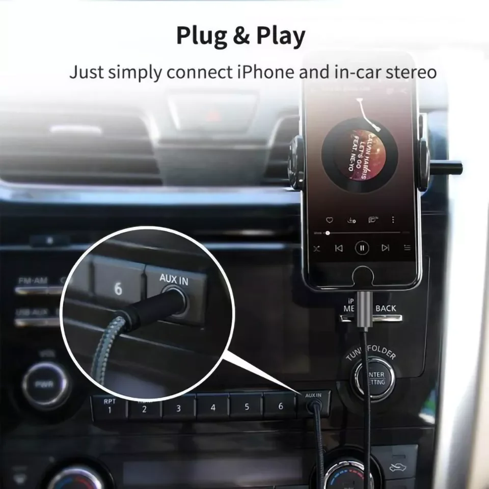 3 Pole  Cable 3.5mm car audio speakers audio jack 3.5mm audio cable  for iphone